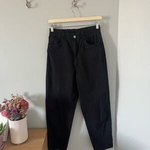 H&M Elastic Waist Navy Trousers
